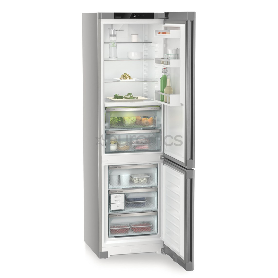 Liebherr, Plus BioFresh, NoFrost, 360 L, height 202 cm, silver - Refrigerator