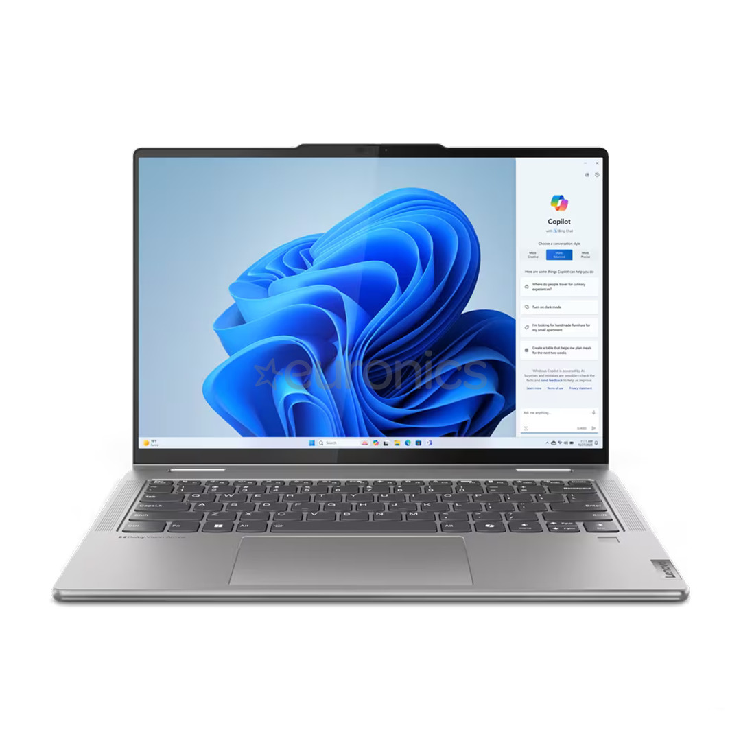 Lenovo Yoga 7 2-in-1 14AHP9, 14", WUXGA, OLED, Ryzen 5, 16 GB, 512 GB, ENG, pelēka - Portatīvais dators