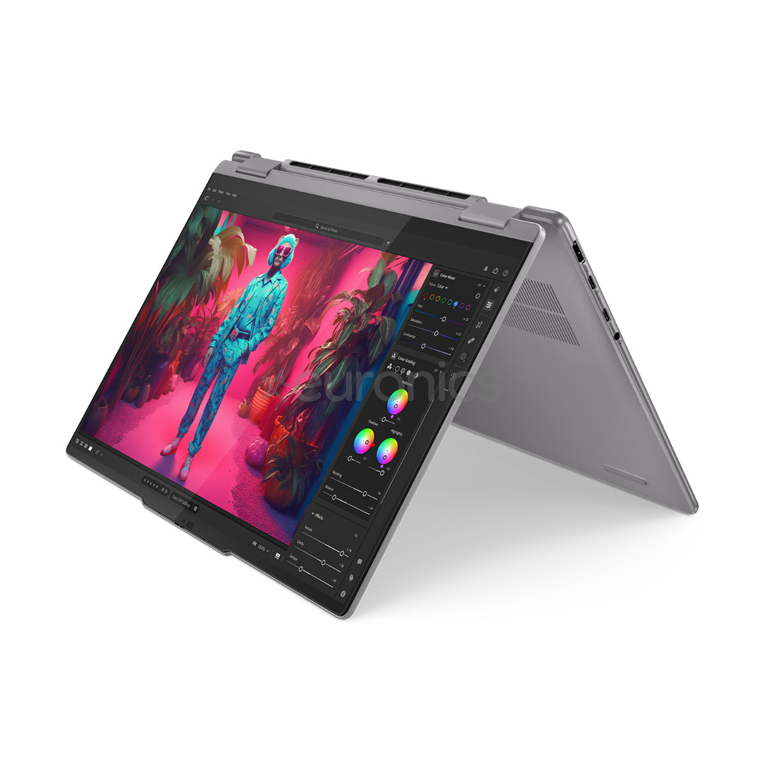 Lenovo Yoga 7 2-in-1 14AHP9, 14", WUXGA, OLED, Ryzen 5, 16 GB, 512 GB, ENG, pelēka - Portatīvais dators