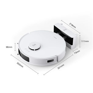 Ecovacs Deebot N20, сухая и влажная уборка, белый - Робот-пылесос