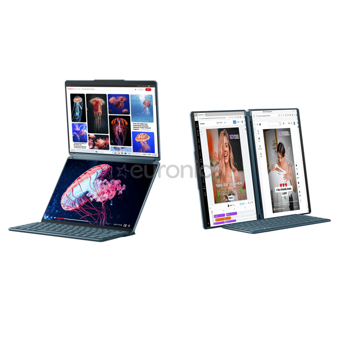 Lenovo Yoga Book 9 13IMU9, 13.3'', 2.8K, OLED, Core Ultra 7, 32 GB, 1 TB, ENG, tumši zila - Portatīvais dators