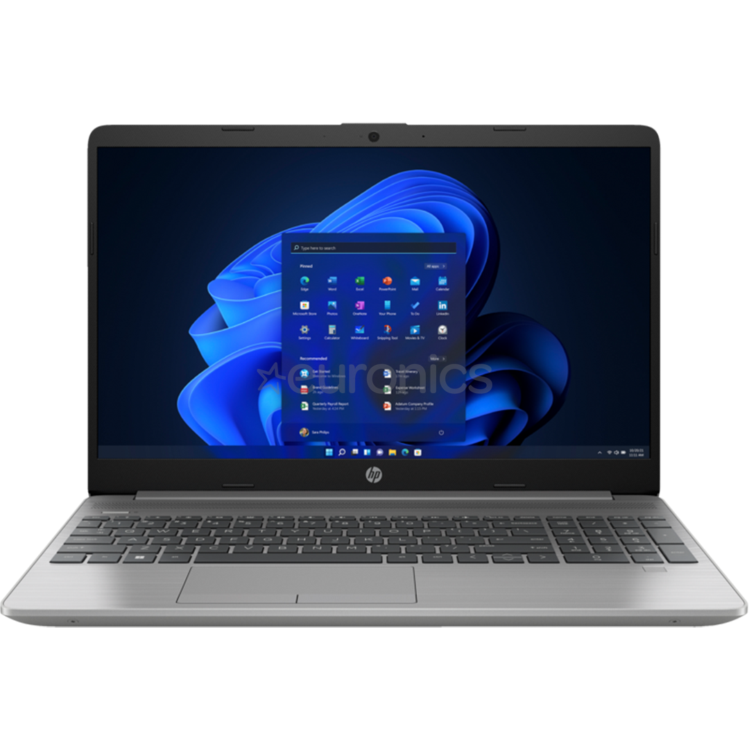 HP 255 G9, 15,6'', FHD, Ryzen 5, 8 ГБ, 512 ГБ, серебристый - Ноутбук