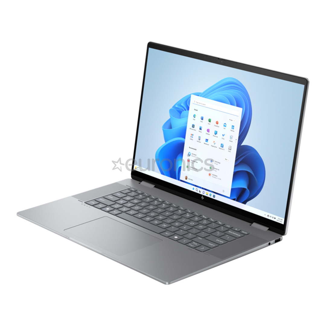 HP Envy x360 2-in-1 Laptop 16-ad0001ny, 16'', WUXGA, IPS, Ryzen 5, 16 GB, 512 GB, pelēka - Portatīvais dators