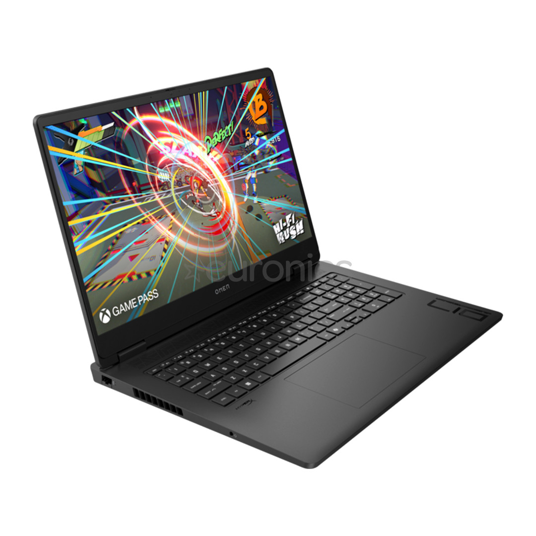 HP OMEN Gaming Laptop 17-db0030ny, 17,3'', IPS, 240 Hz, Ryzen 7, 16 GB, 1 TB, RTX 4070, ENG, melna - Portatīvais dators