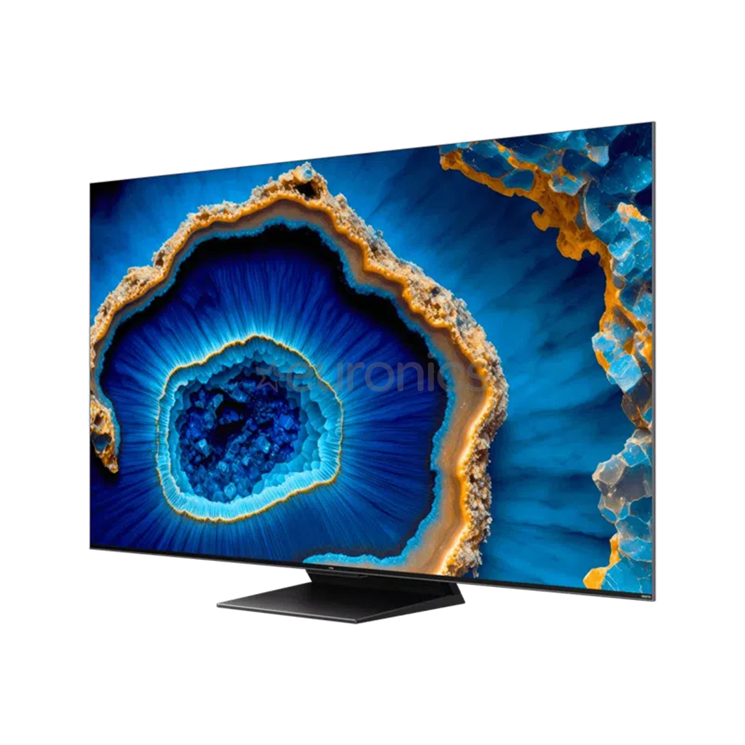 TCL C805, 75'', 4K UHD, Mini-LED, brushed titanium - TV