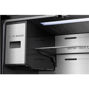 Hisense, Cross Door, NoFrost, 577 L, height 179 cm, black - SBS Refrigerator