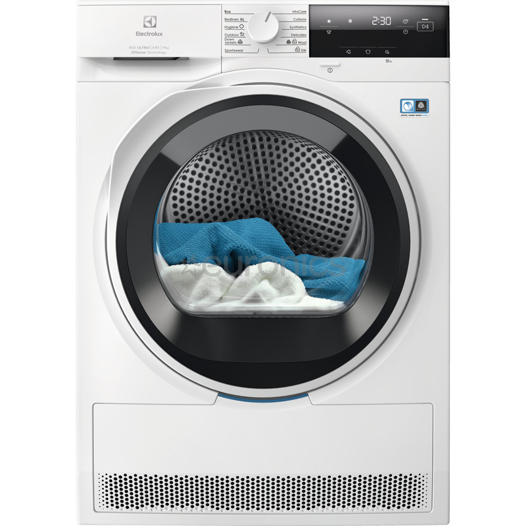 Electrolux 800 UltraCare 9 kg, dziļums 63.8 cm - Veļas žāvētājs