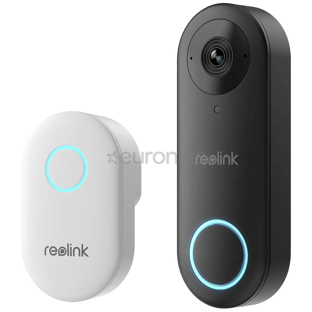 Reolink D340W, 5 MP, Wi-Fi, melna - Viedais durvju zvans ar kameru