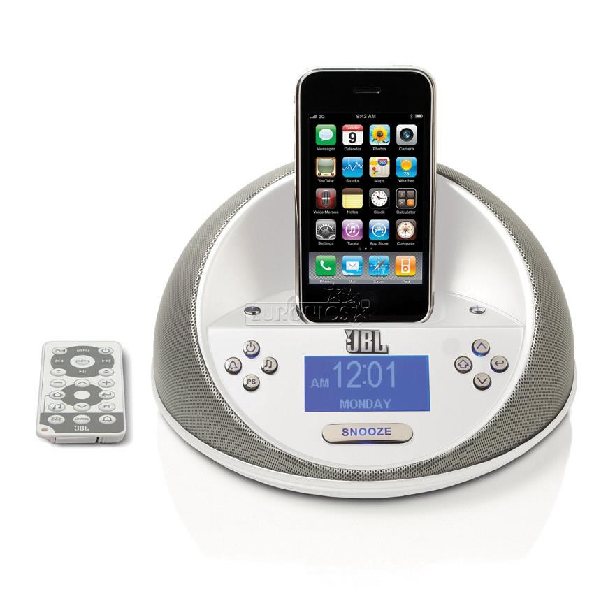 iPod un iPhone lādēšanas stacija, On Time Micro, JBL