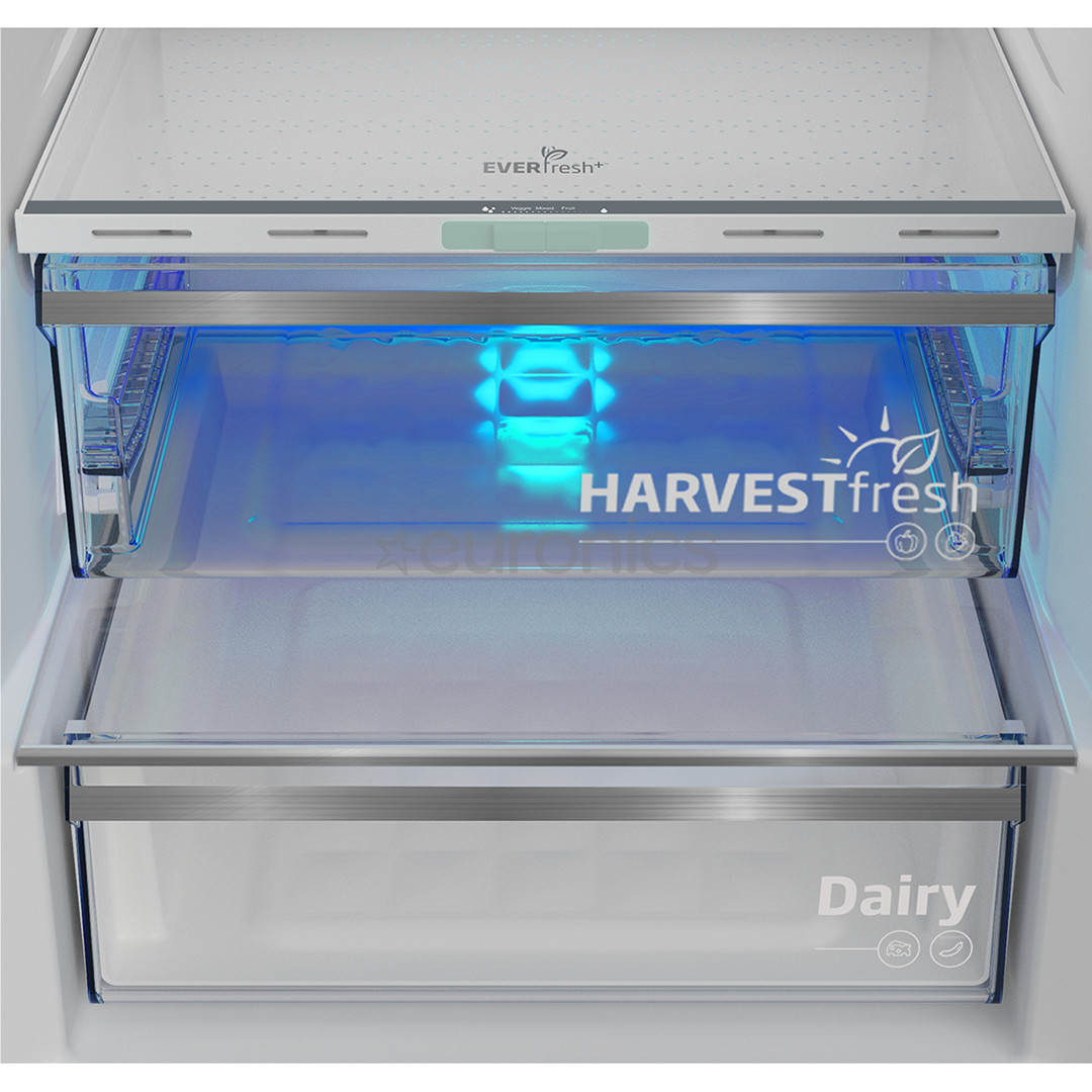 Beko, No Frost, 316 L, augstums 187 cm, tumša nerūsējošā tērauda - Ledusskapis