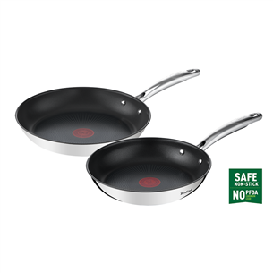 Tefal Duetto+, 2 priekšmeti, 24/28 cm, nerūsējošā tērauda - Pannu komplekts G732S255
