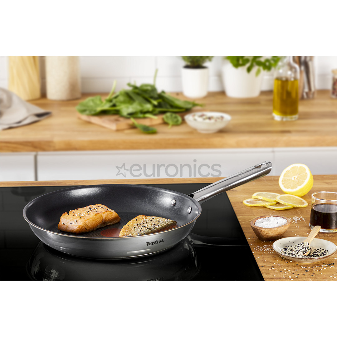 Tefal Duetto+, 24/28 см, 2 предмета, нерж. сталь - Комплект сковородок