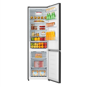 Hisense, NoFrost 336 L, height 201 cm, black - Refrigerator