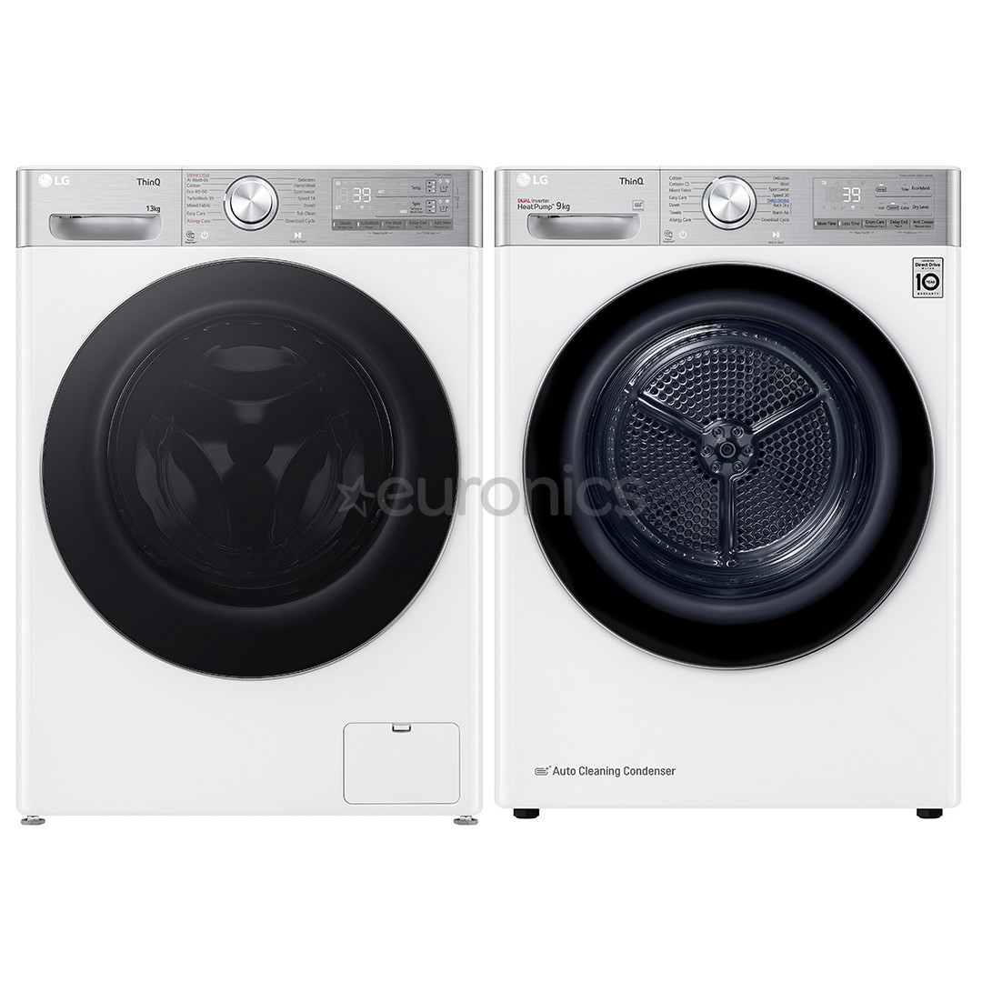 LG, 13 кг + 9 кг - Стиральная машина + сушильная машина