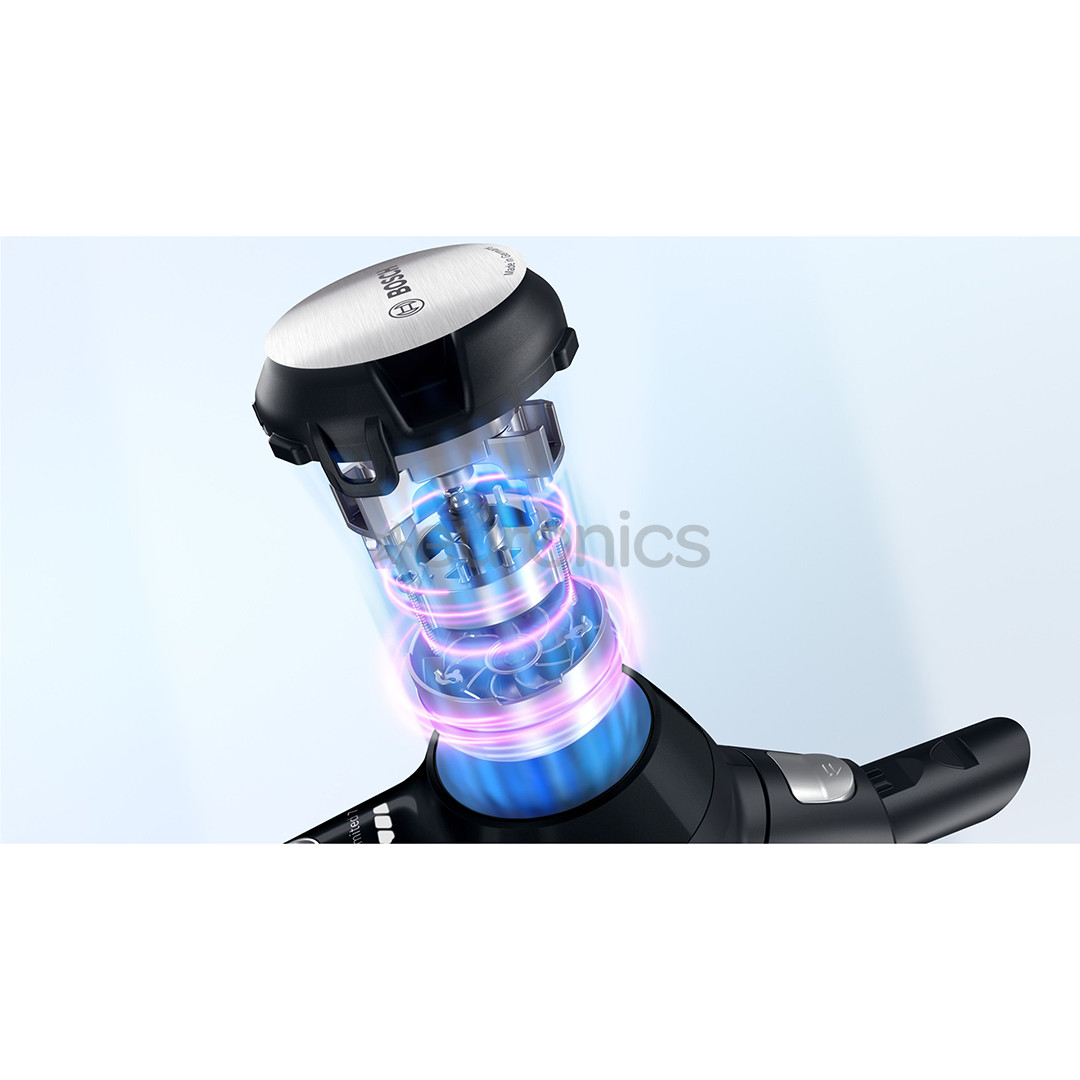 Bosch Unlimited 7, melna - Bezvadu putekļu sūcējs