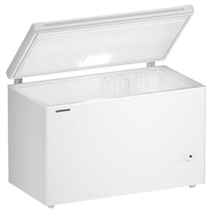 Liebherr, SmartFrost 353 L, width 125,5 cm, white - Chest freezer