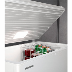 Liebherr, SmartFrost 353 L, width 125,5 cm, white - Chest freezer