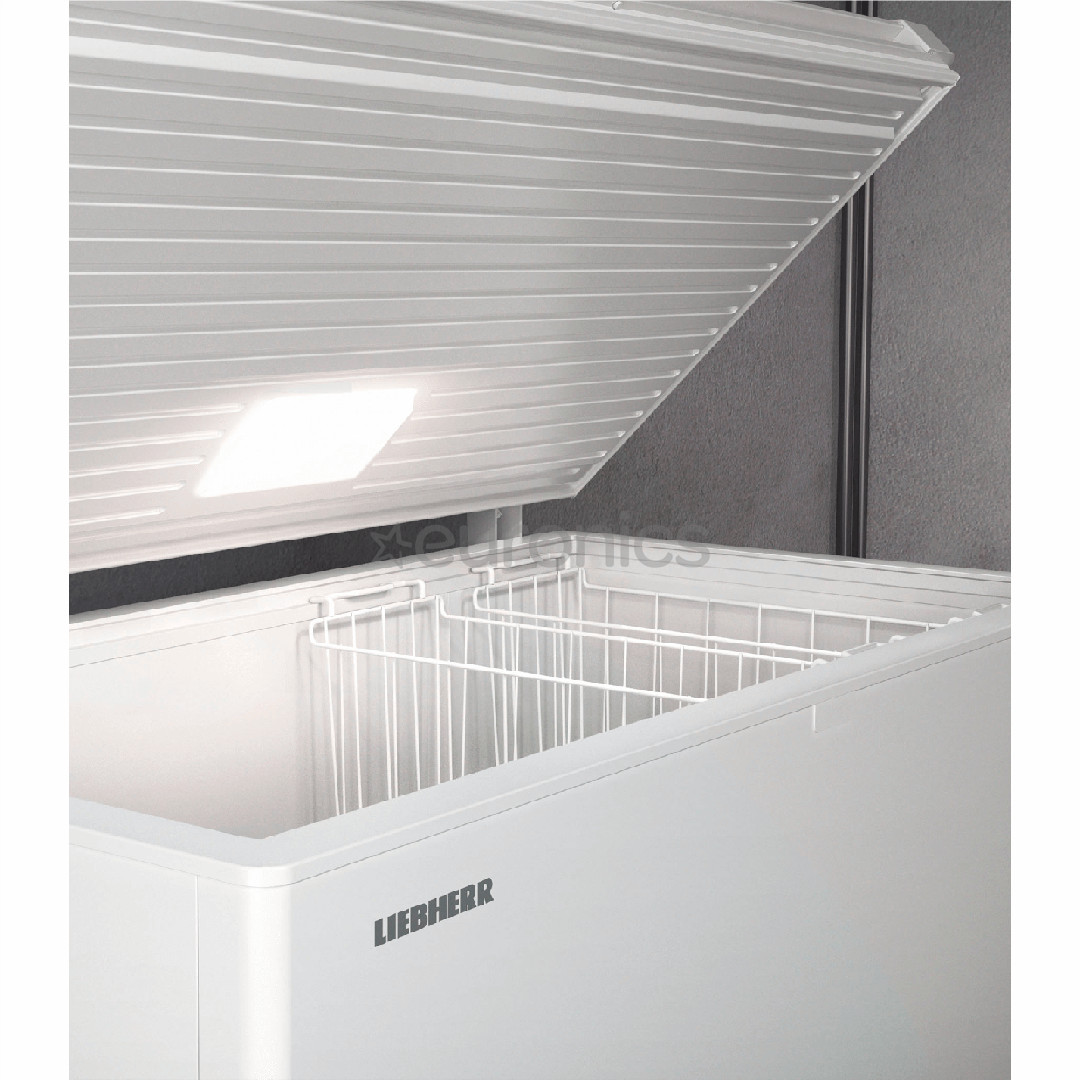 Liebherr, SmartFrost 353 L, width 125,5 cm, white - Chest freezer