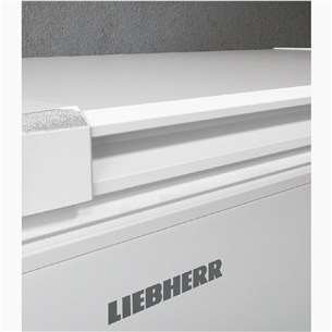 Liebherr, SmartFrost 353 L, platums 125.5 cm, balta - Lādes tipa saldētava