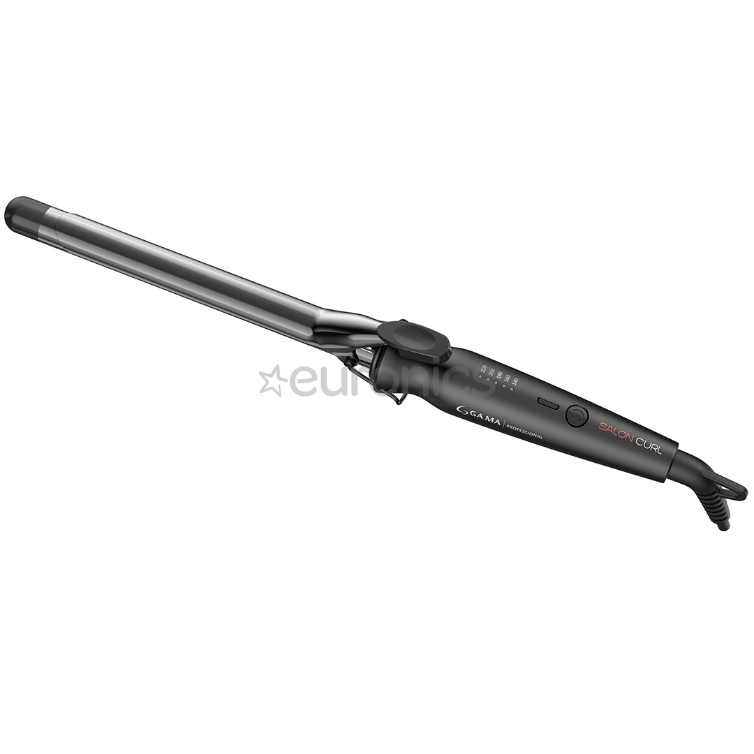 GA.MA Salon Curl, Defined, diametrs 19 mm, 140-220 °C, melna - Lokšķēres