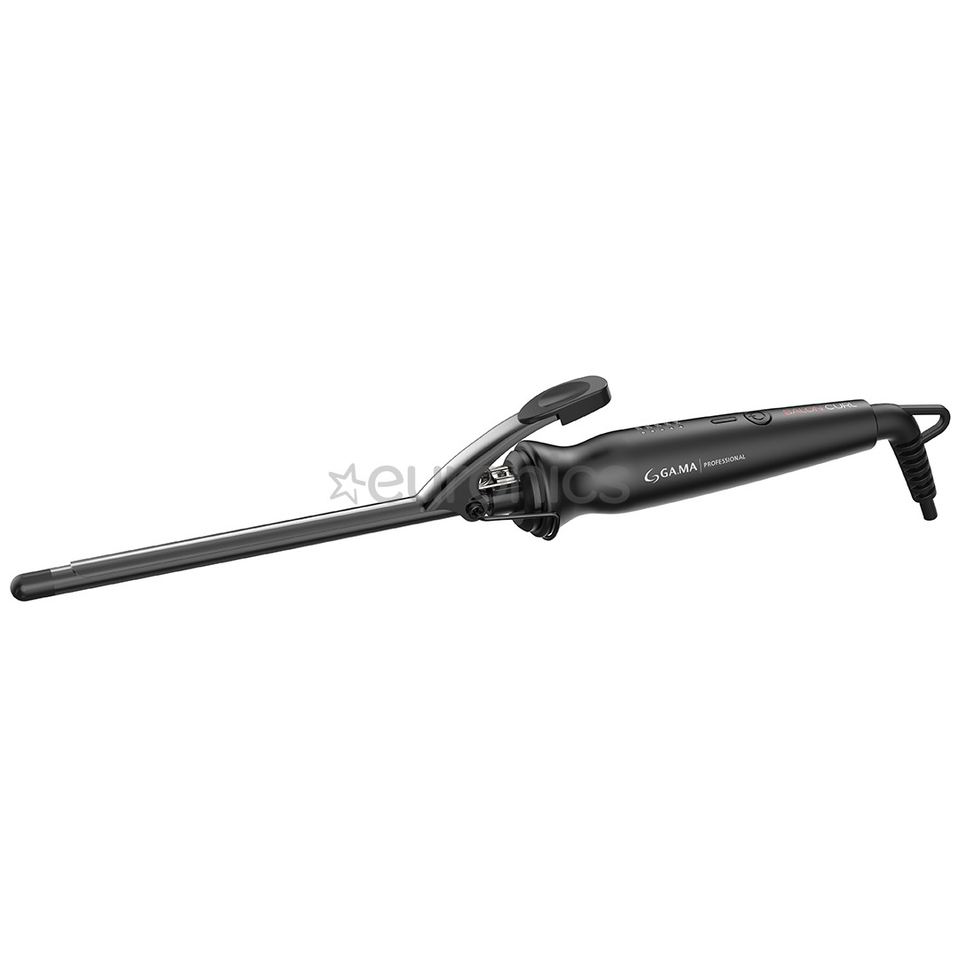 GA.MA Salon Curl, Curly, 9 mm, 140-220 °C, black - Curling iron