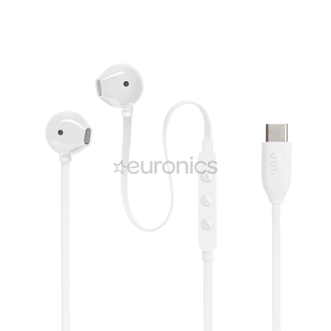 JBL Tune 305C, USB-C, white - In-ear Headphones