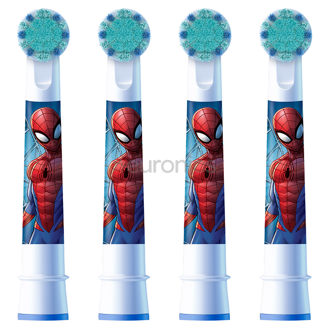 Braun Oral-B, Kids Spiderman, 4 gab. - Uzgaļi elektriskajai zobu birstei