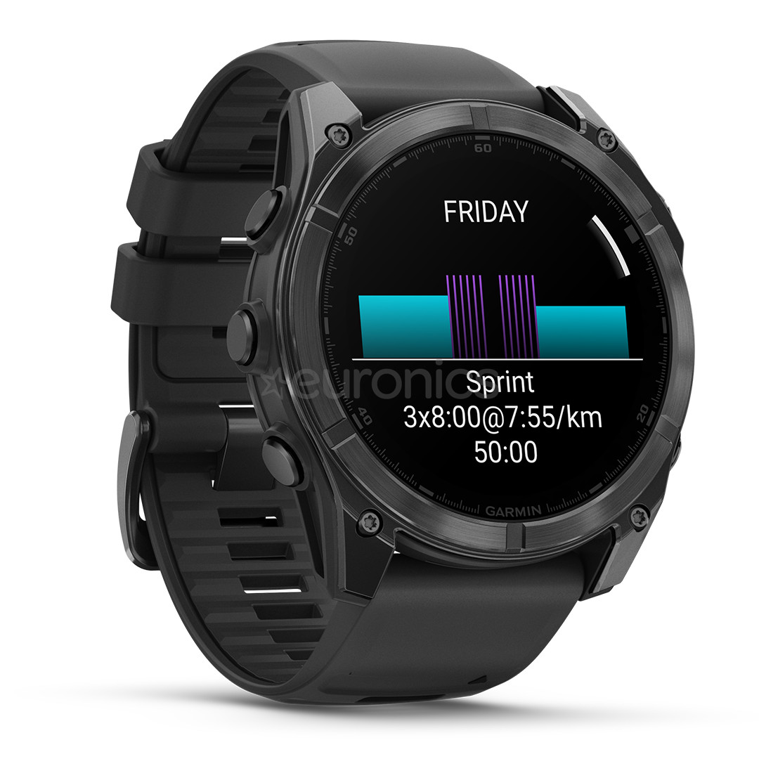 Garmin Fenix 8, 51 мм, темно-серый - Спортивные часы