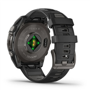 Garmin Fenix 8 Sapphire, 47 мм, темно-серый - Спортивные часы