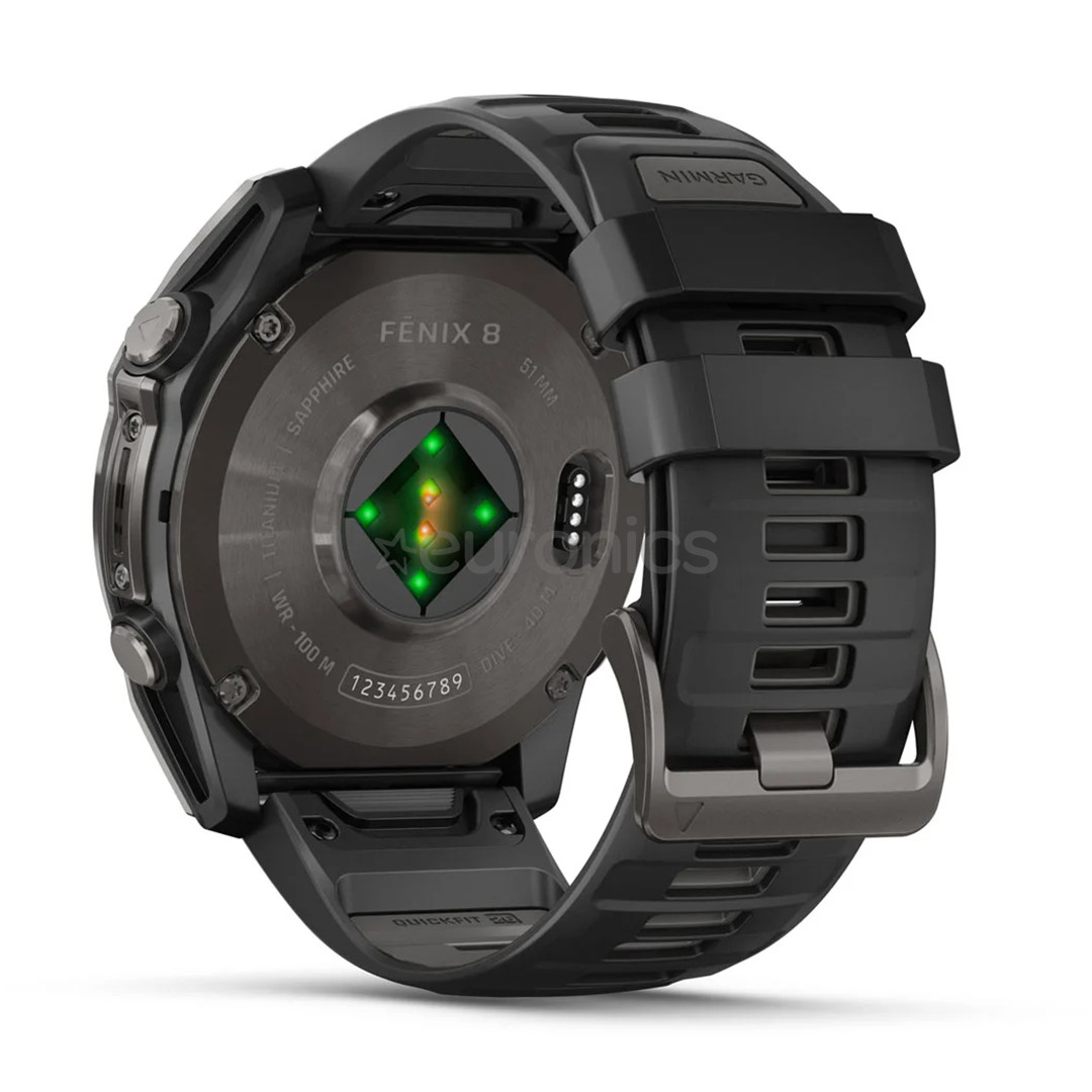 Garmin Fenix 8 Sapphire, 51 mm, carbon gray - Sports watch