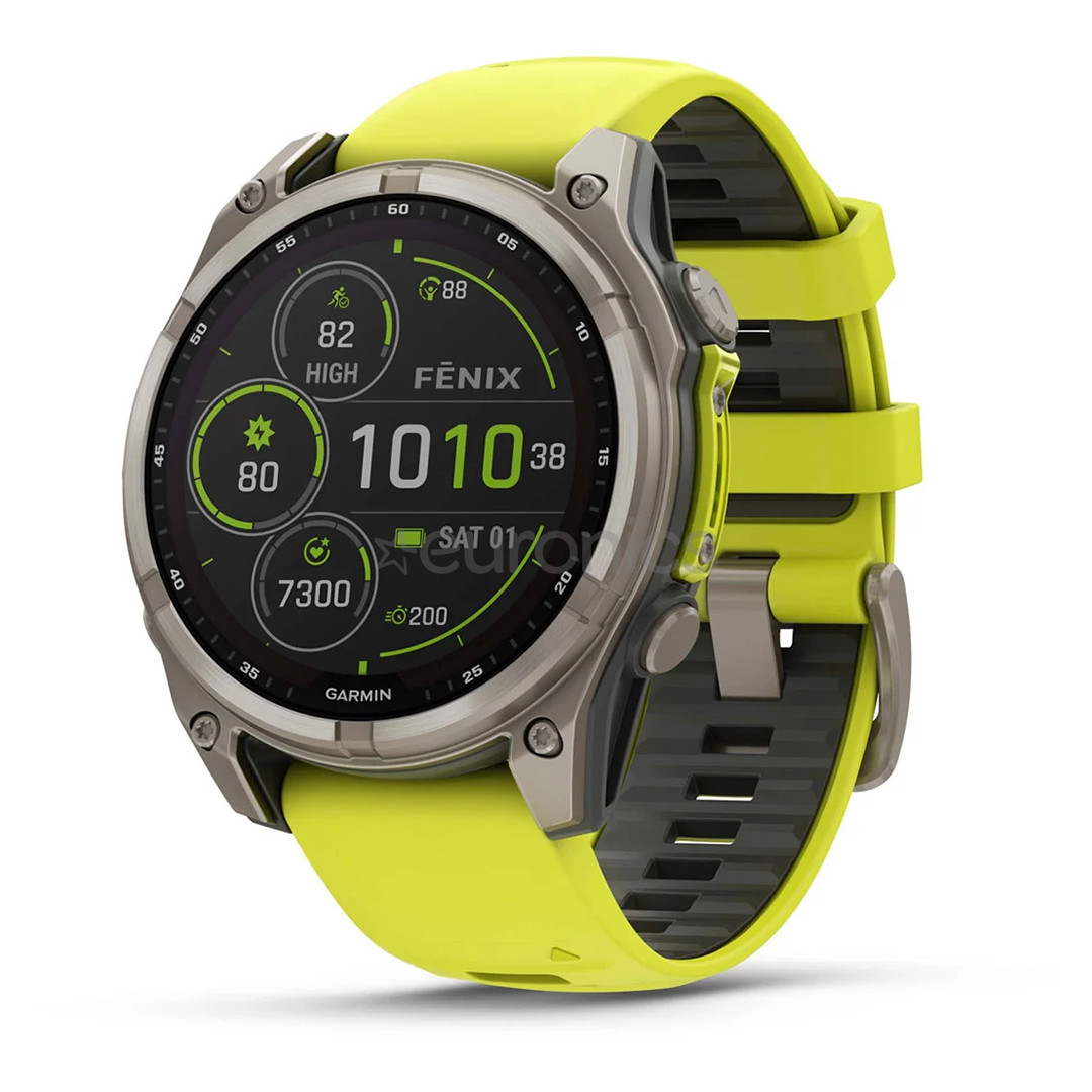 Garmin Fenix 8 Sapphire Solar, 47 mm, titāna - Viedpulkstenis