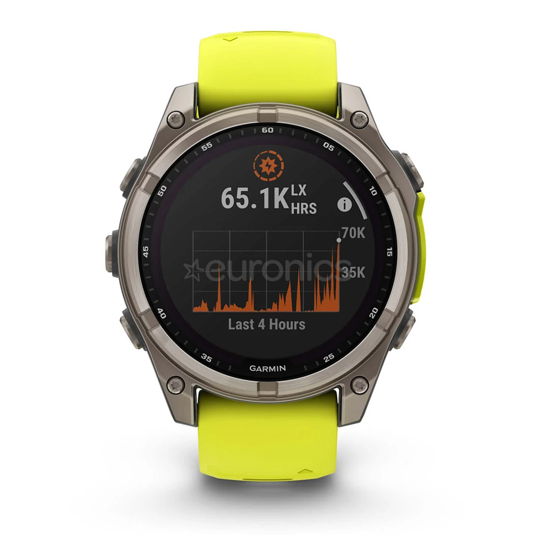 Garmin Fenix 8 Sapphire Solar, 47 mm, titāna - Viedpulkstenis