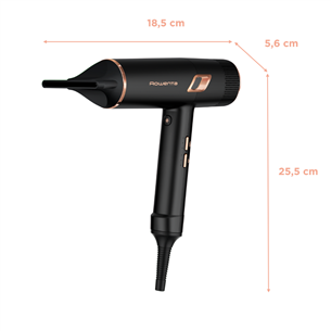 Rowenta Maestria Ultimate Experience, 2000 W, melna - Matu fēns