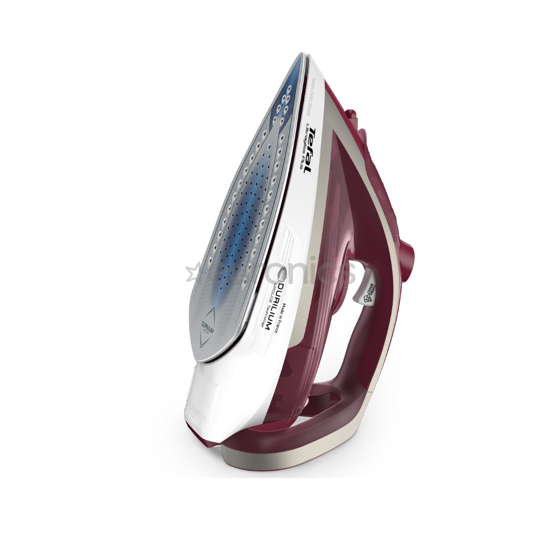 Tefal Ultragliss Plus, 2800 W, tumši sarkana/balta - Tvaika gludeklis