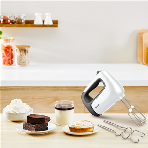 Tefal Prep'Mix+, 500 W, balta/pelēka - Rokas mikseris