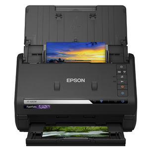 Epson FF-680W FastFoto, Wi-Fi, melna - Skeneris