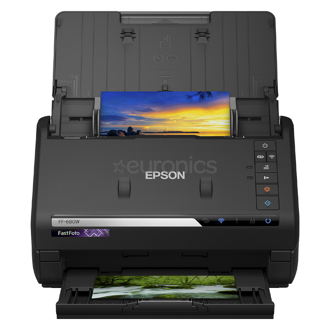 Epson FF-680W FastFoto, Wi-Fi, black - Scanner