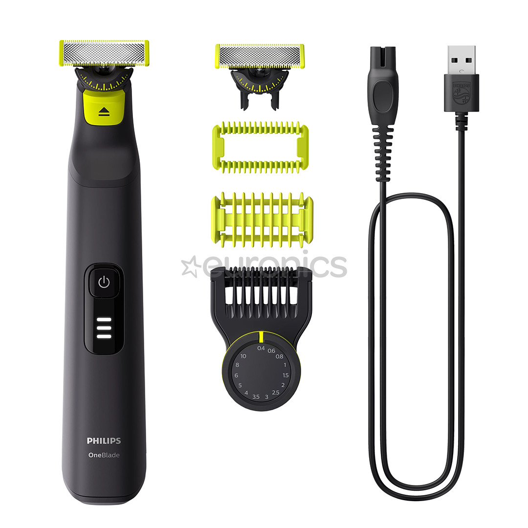Philips OneBladePro 360 Face + body, black - Hybrid trimmer