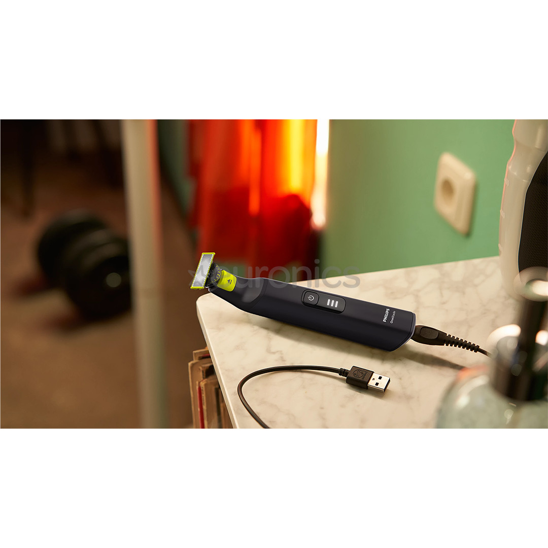 Philips OneBladePro 360 Face + body, black - Hybrid trimmer