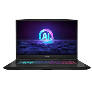 MSI Katana A17 AI B8VF, 17,3'', 144 Hz, Ryzen 9, 16 GB, 1 TB, RTX 4060, melna - Portatīvais dators