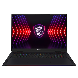 MSI Raider 18 HX A14V 20th Anniversary Bundle, 18'', 120 Hz, UHD+, Mini LED, i9, 32 GB, 2 TB, RTX 4080, core black - Notebook bundle