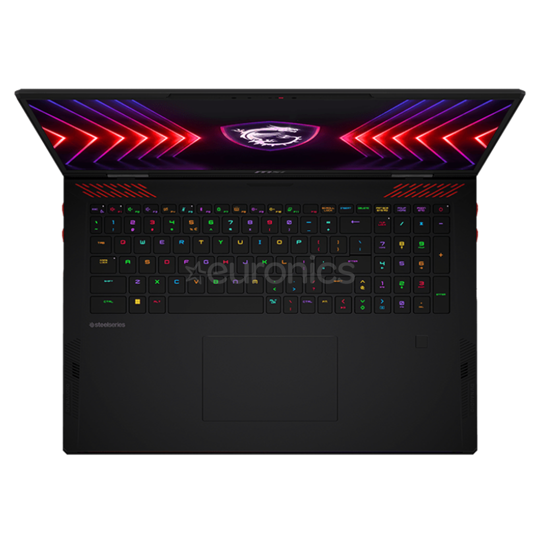 MSI Raider 18 HX A14V 20th Anniversary Bundle, 18'', 120 Hz, UHD+, Mini LED, i9, 32 GB, 2 TB, RTX 4080, core black - Notebook bundle