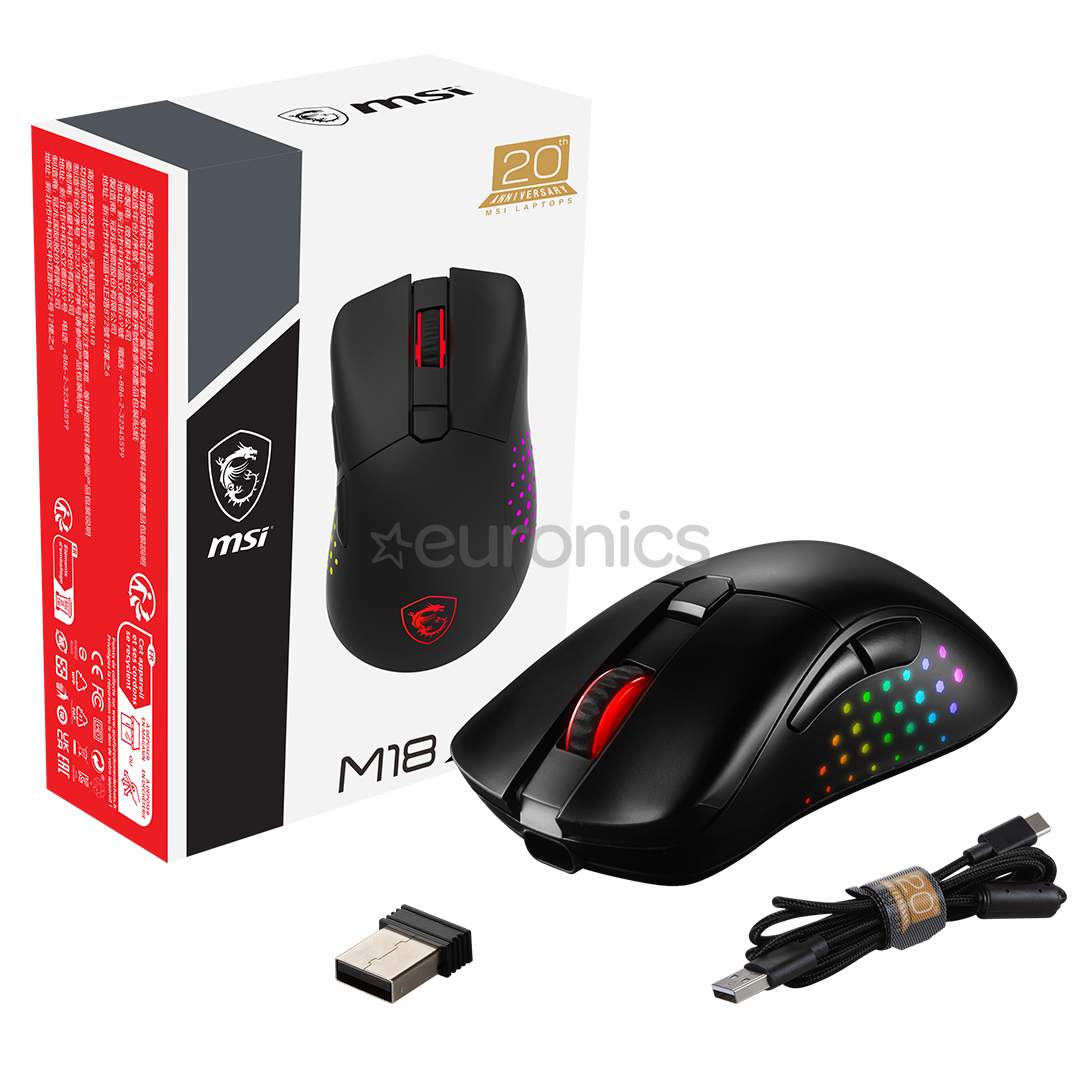 MSI Raider 18 HX A14V 20th Anniversary Bundle, 18'', 120 Hz, UHD+, Mini LED, i9, 32 GB, 2 TB, RTX 4080, core black - Notebook bundle