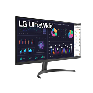 LG WQ500 UltraWide, 34'', 100 Hz, FHD, IPS, melna - Monitors