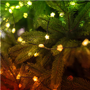 Twinkly Candies Stars, RGB, 200 LED, USB-C, 12 m, green wire - Smart Lights