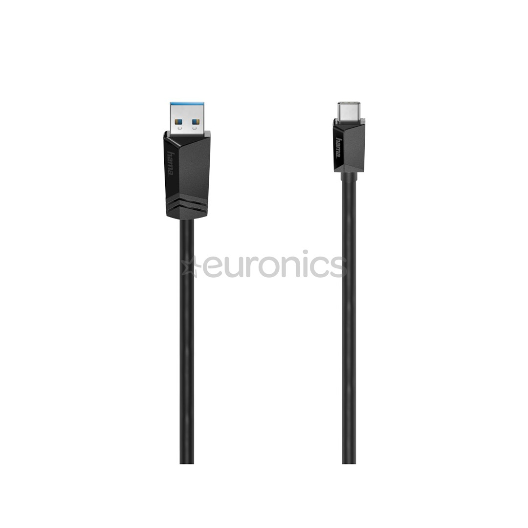 Hama USB-C/USB-A, USB 3.2, 5 Гбит/с, 0,25 м - Кабель