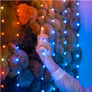 Twinkly Candies Pearls, RGB, 200 LED, USB-C, 12 m, green wire - Smart Lights