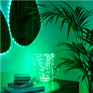 Twinkly Dots, 200 LED, IP20, 10 m, caurspīdīga - Viedā gaismas virtene