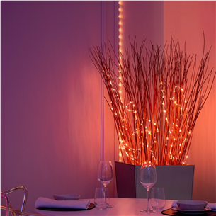 Twinkly Dots, 200 LED, IP20, 10 m, caurspīdīga - Viedā gaismas virtene