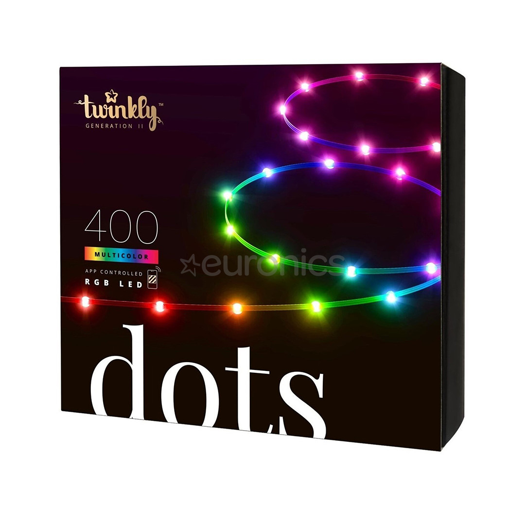 Twinkly Dots, 400 LED, IP20, 20 m, transparent - Smart Lights